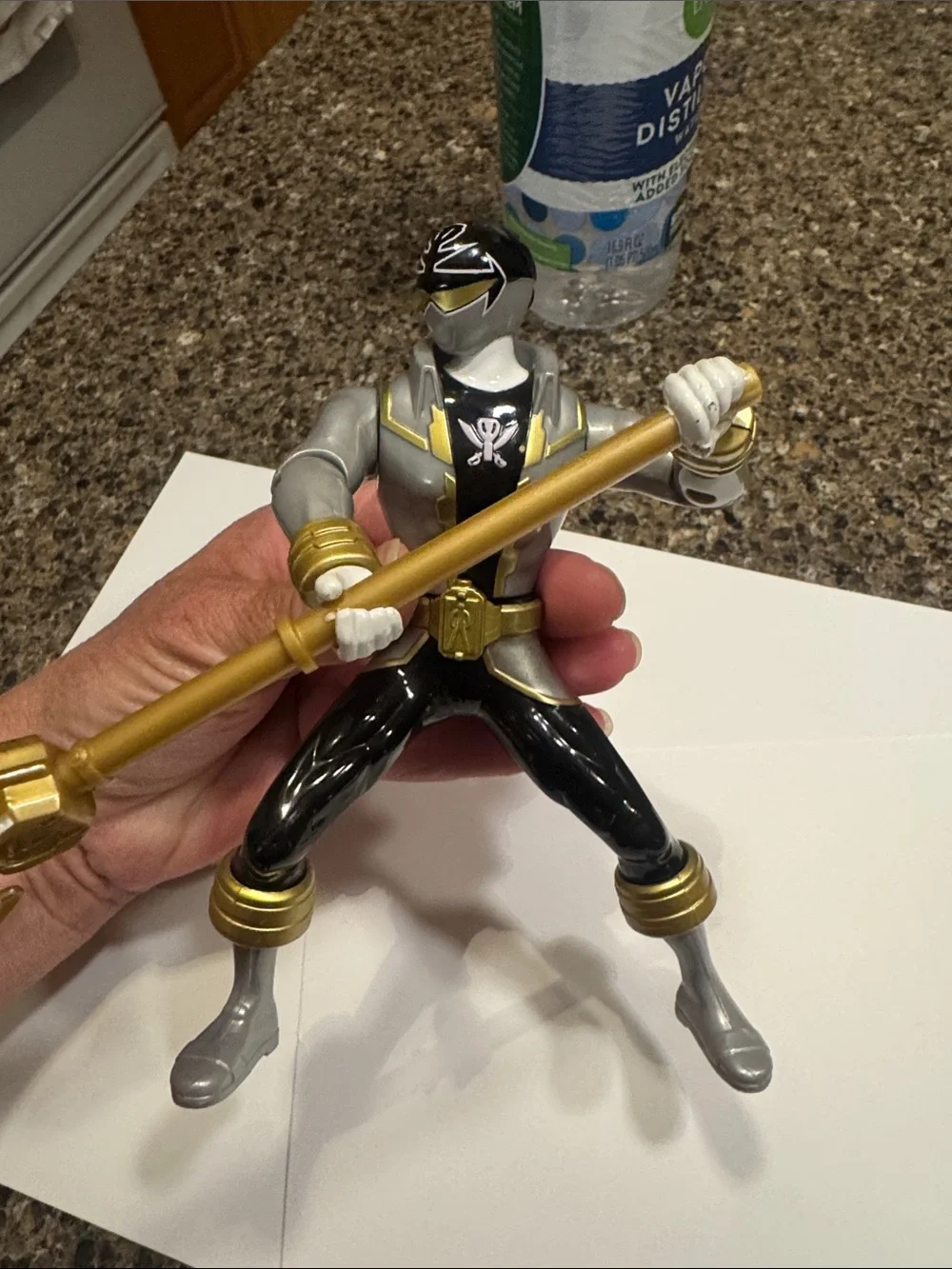 Power Ranger Action Figure Super Megaforce w/ Gold Trident from 2014